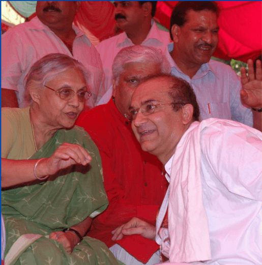 HG Rohini Nandan Das with Former Chief Minister of Delhi, Late Sheila Dikshit